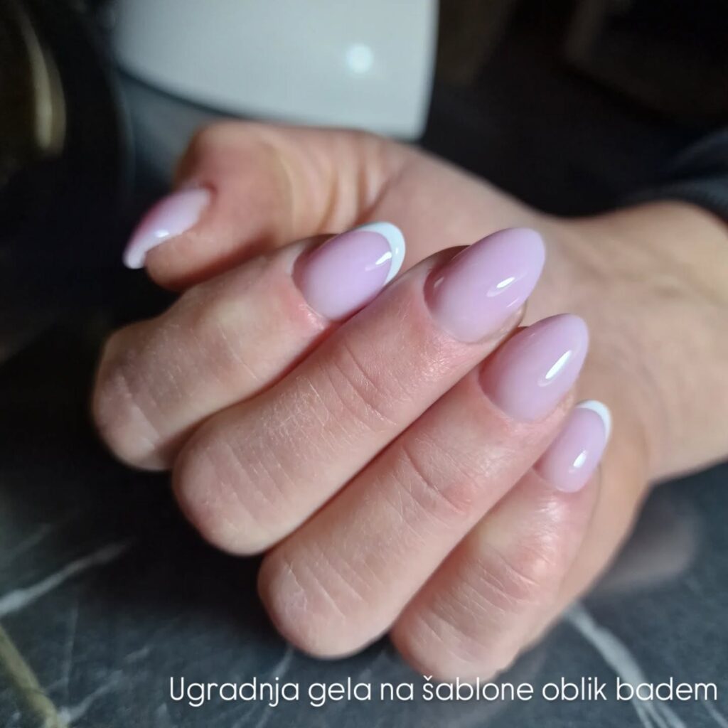 ugradnja gel na šablone badem